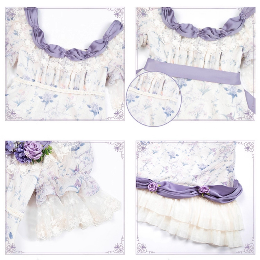 【予約販売】Iris Bouquet ハイウエストワンピースセット