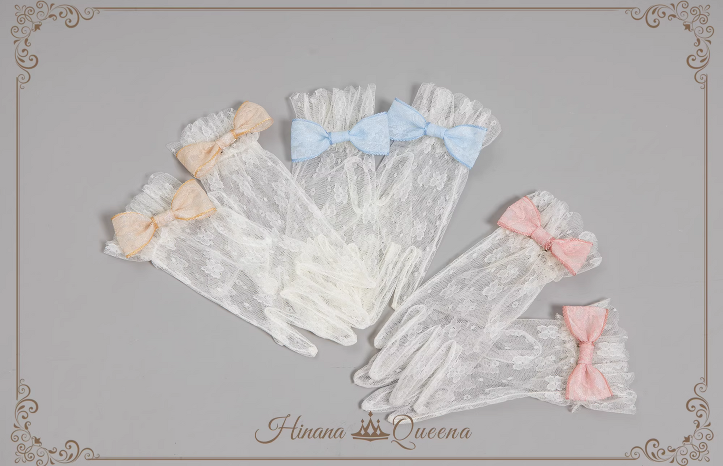 [Only available with simultaneous purchase] Cotton Candy Bonnet Gloves