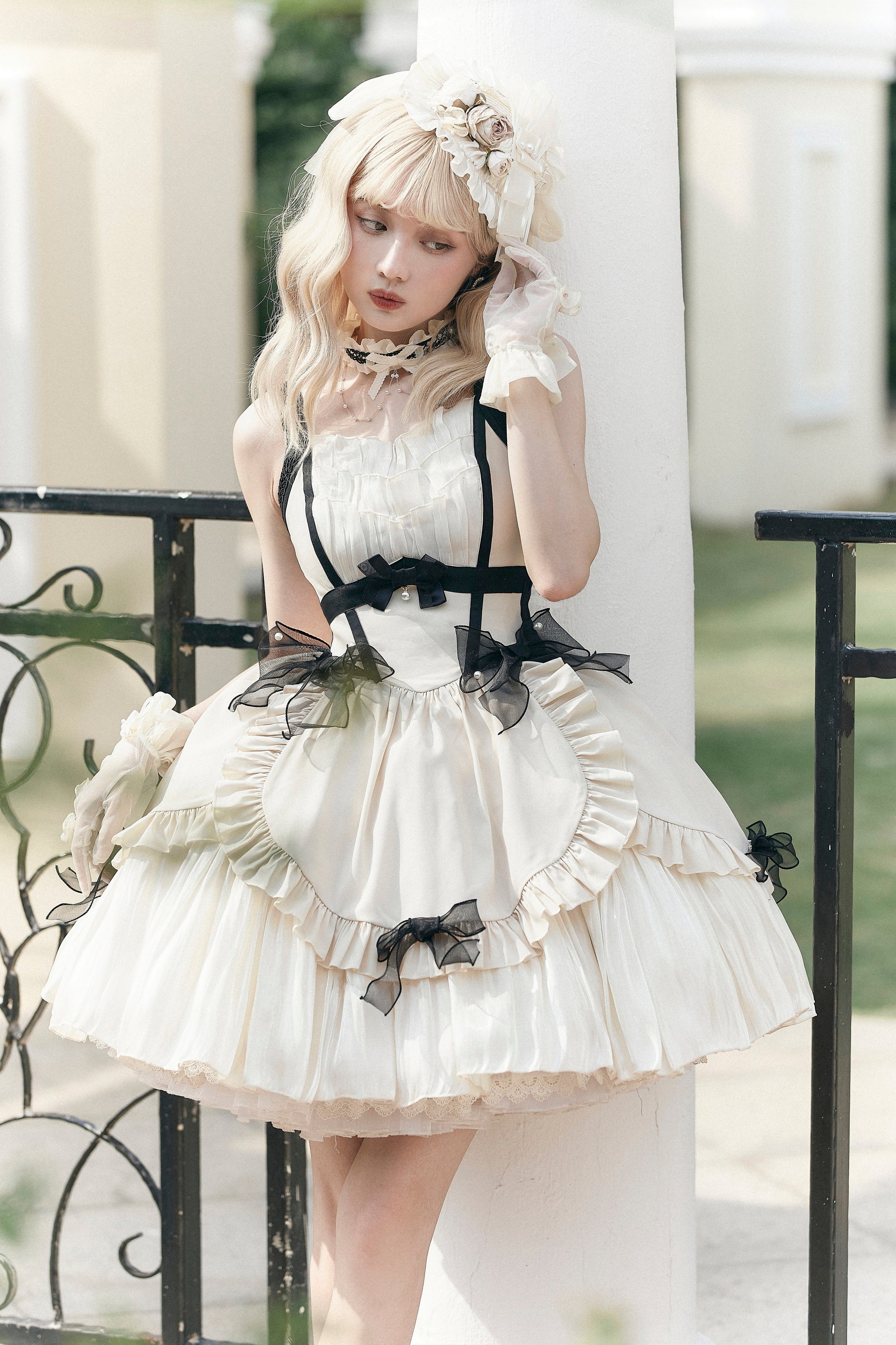 Rose Fairy イレギュラーヘムジャンパースカート 全5色