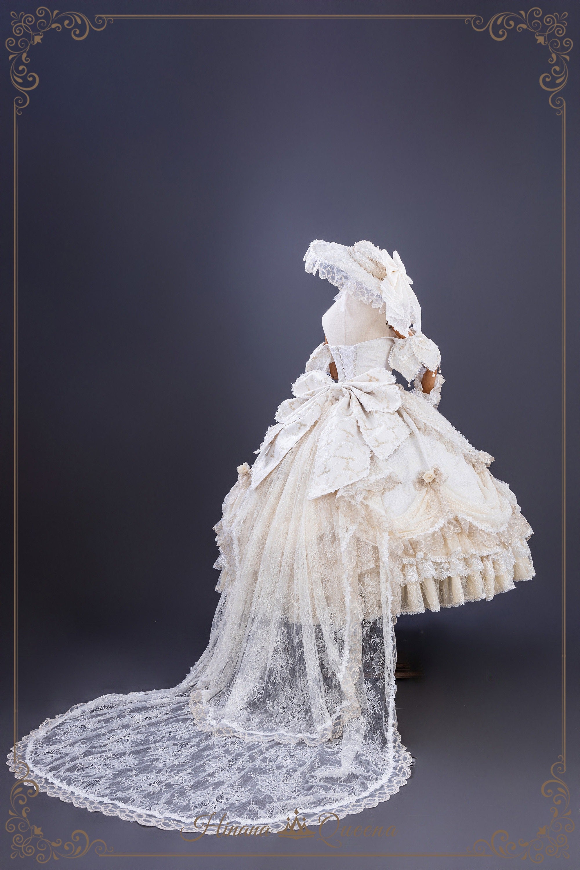 【受注予約9/16まで】With Bell プリンセスドレス ショート丈・シャンパン
