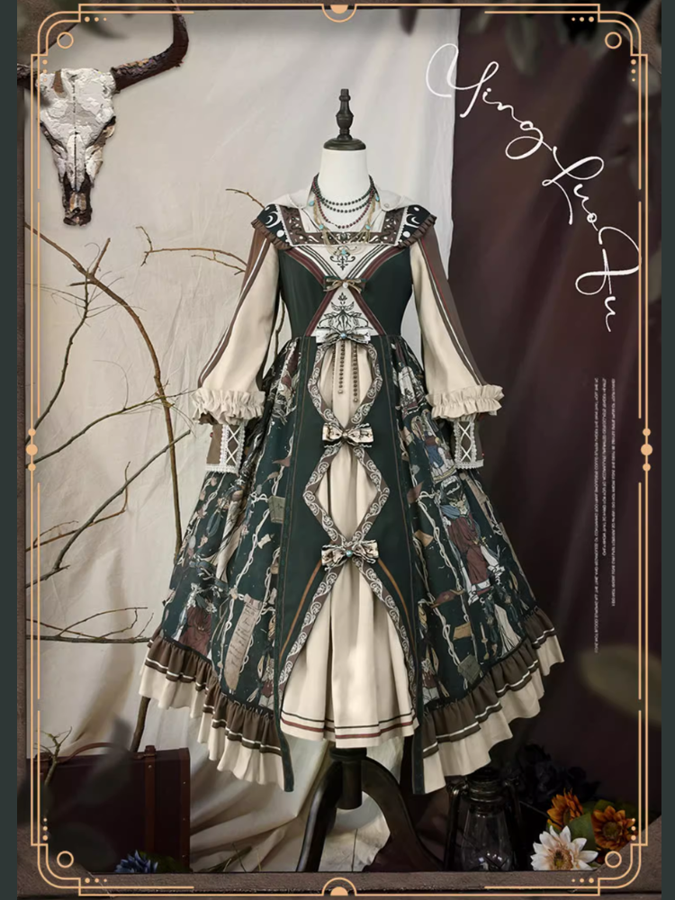 Tarot エジプト風フーディーワンピース ネックレス付