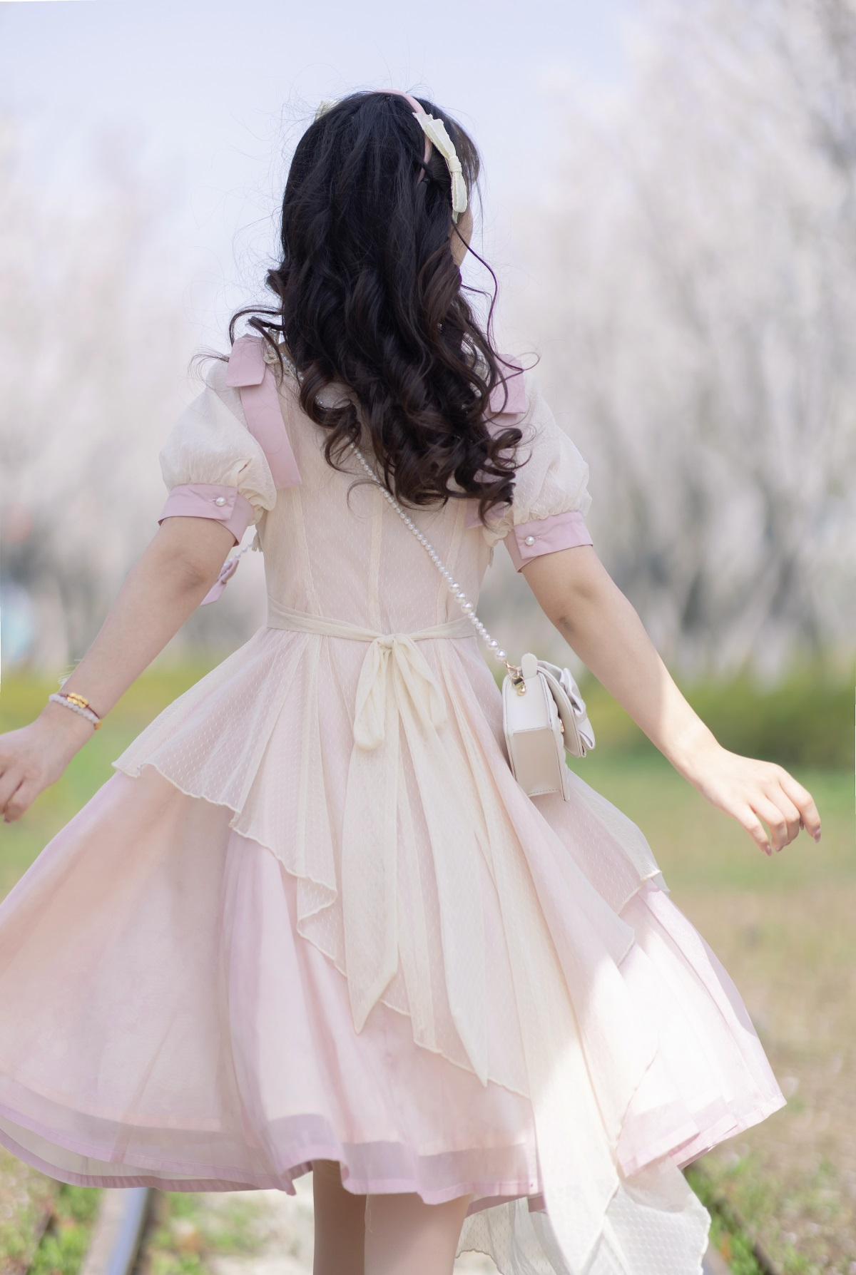 Little Peach スウィートフェアリー半袖ワンピース
