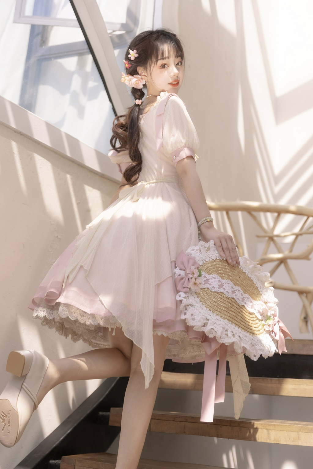 Little Peach スウィートフェアリー半袖ワンピース