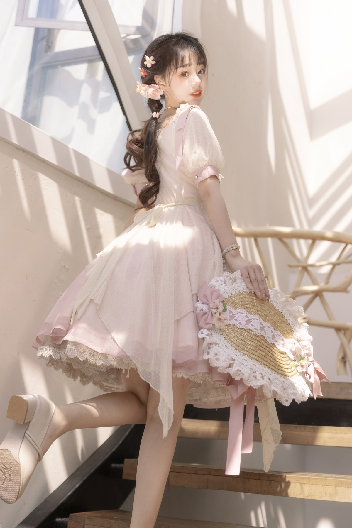 Little Peach スウィートフェアリー半袖ワンピース