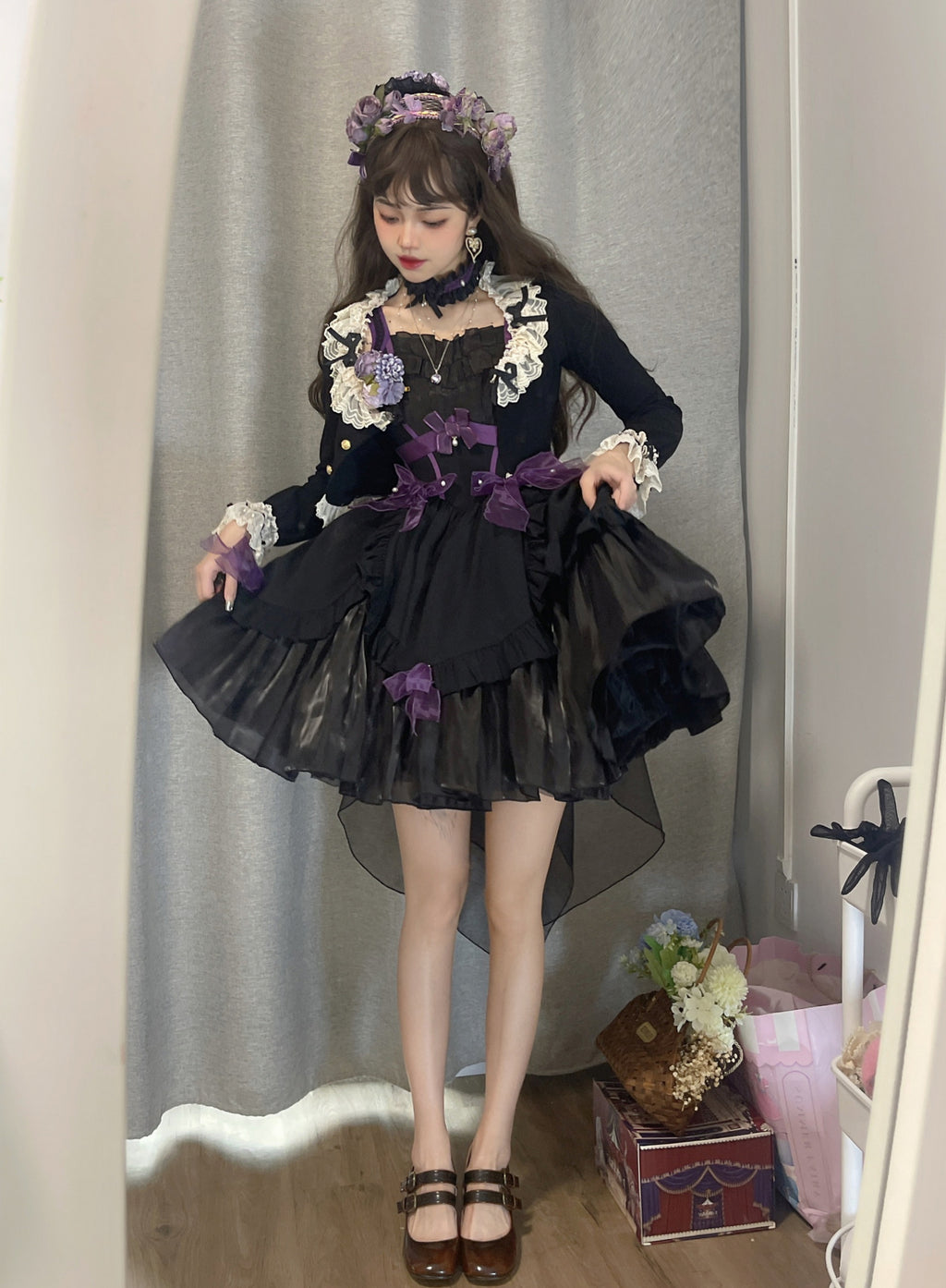 Rose Fairy イレギュラーヘムジャンパースカート 全5色