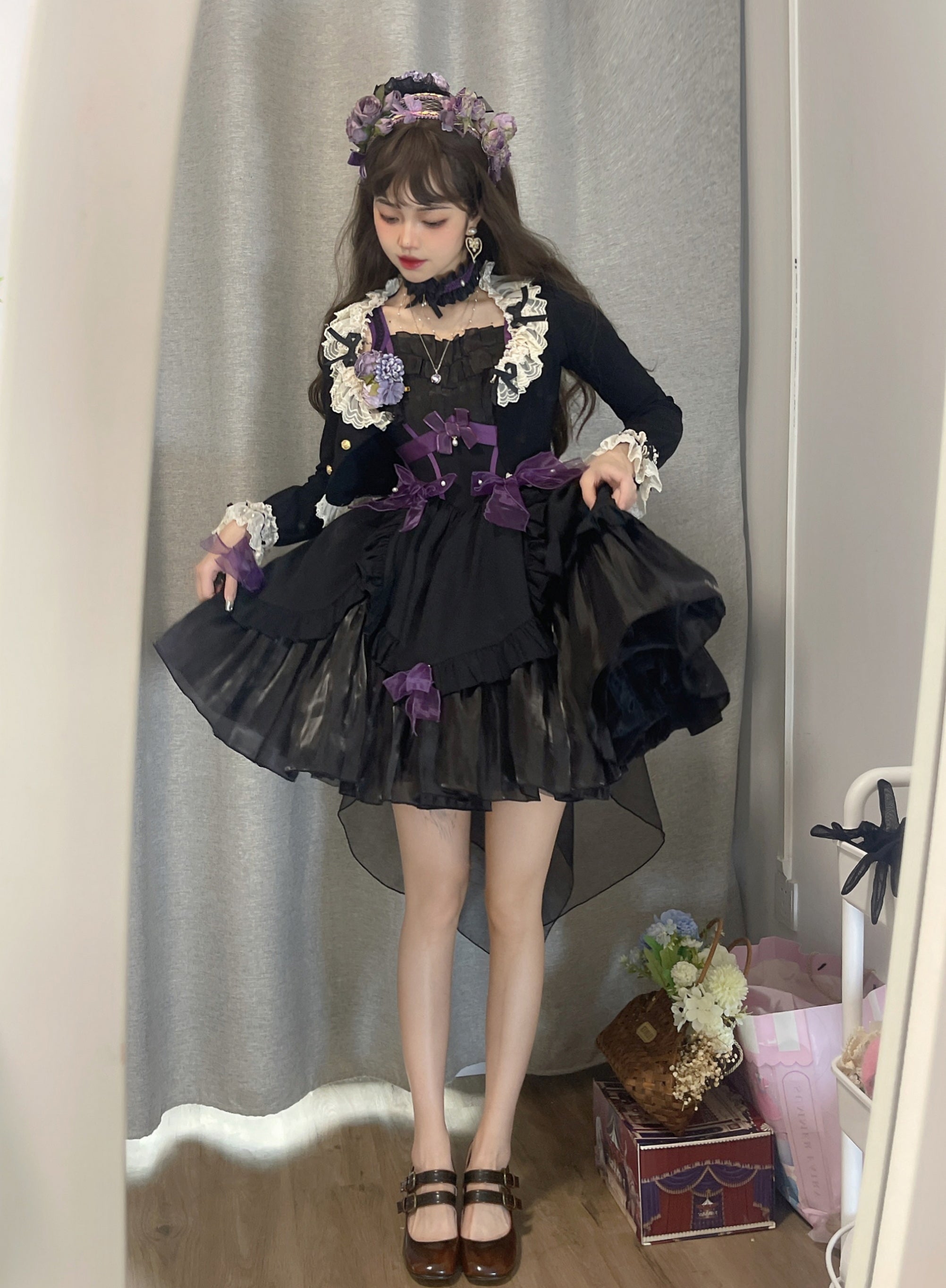 Rose Fairy イレギュラーヘムジャンパースカート 全5色