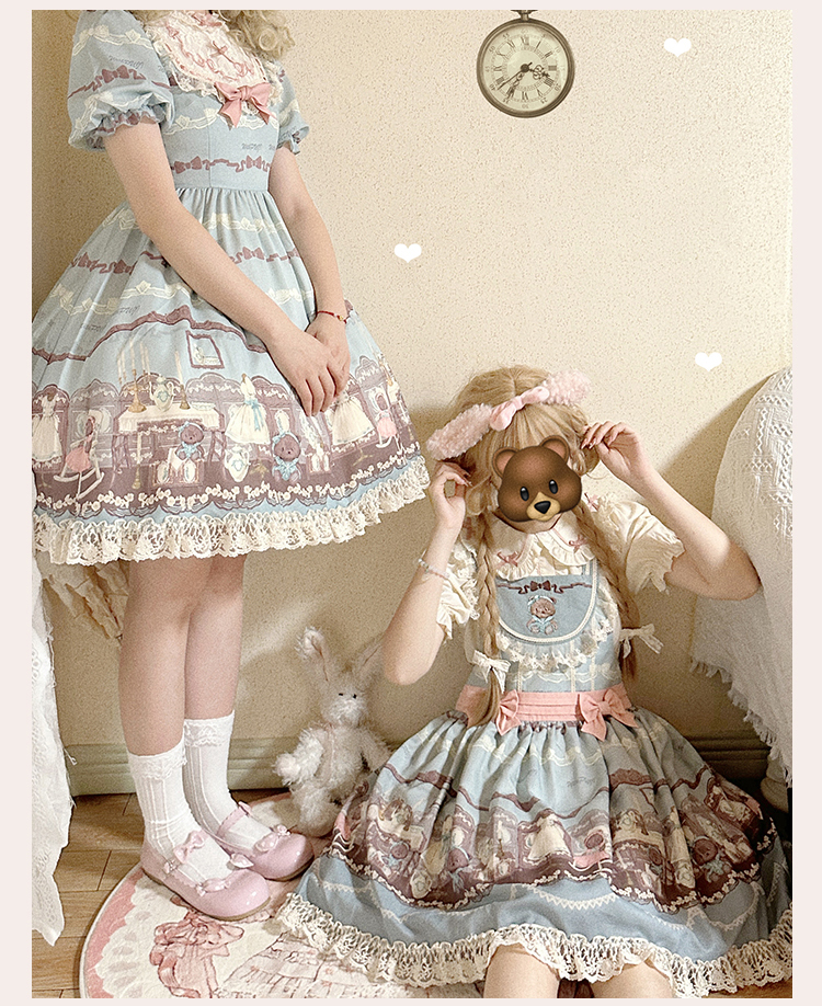 こぐまちゃんのドールハウス 半袖ワンピース