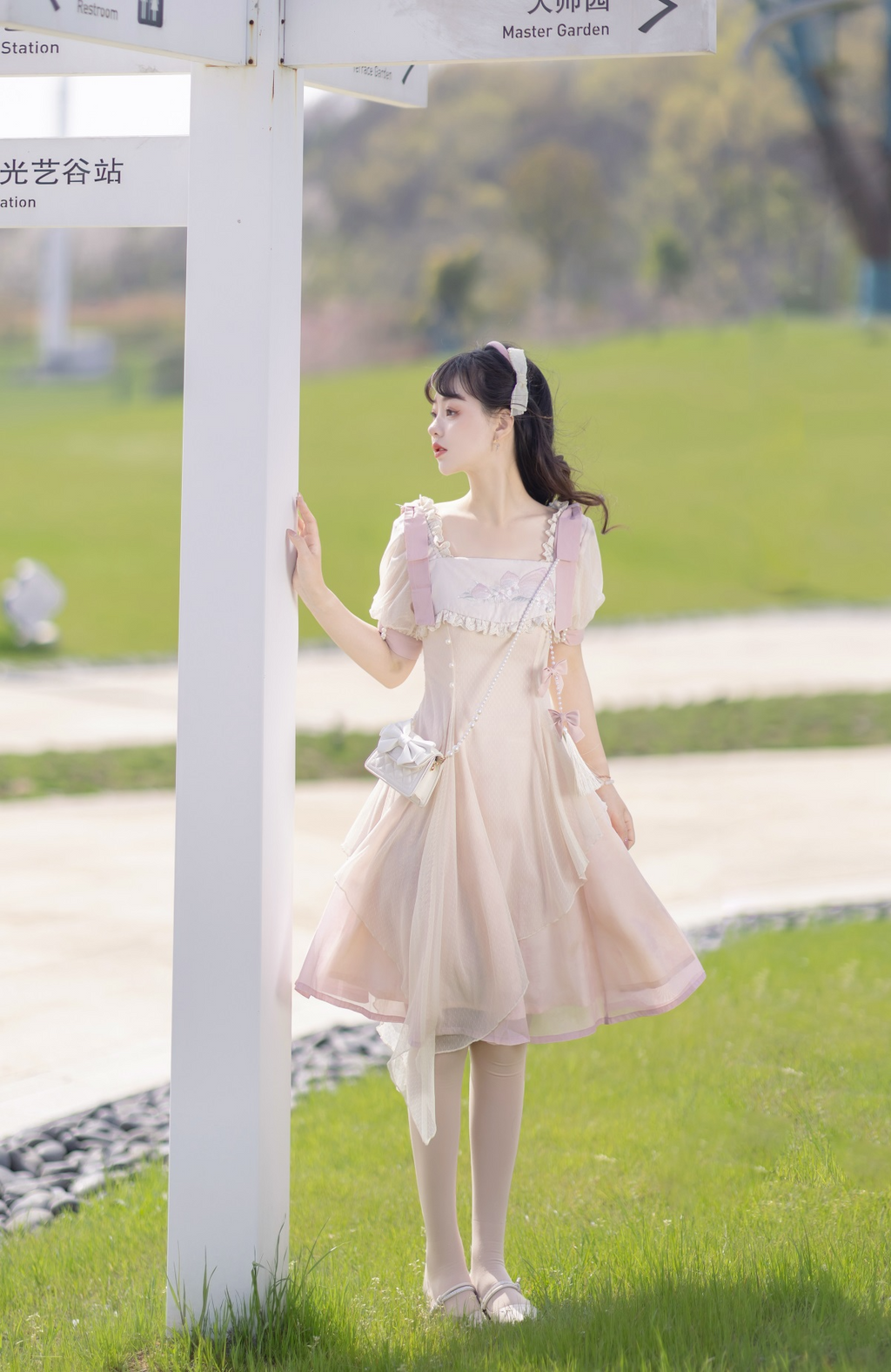 Little Peach スウィートフェアリー半袖ワンピース