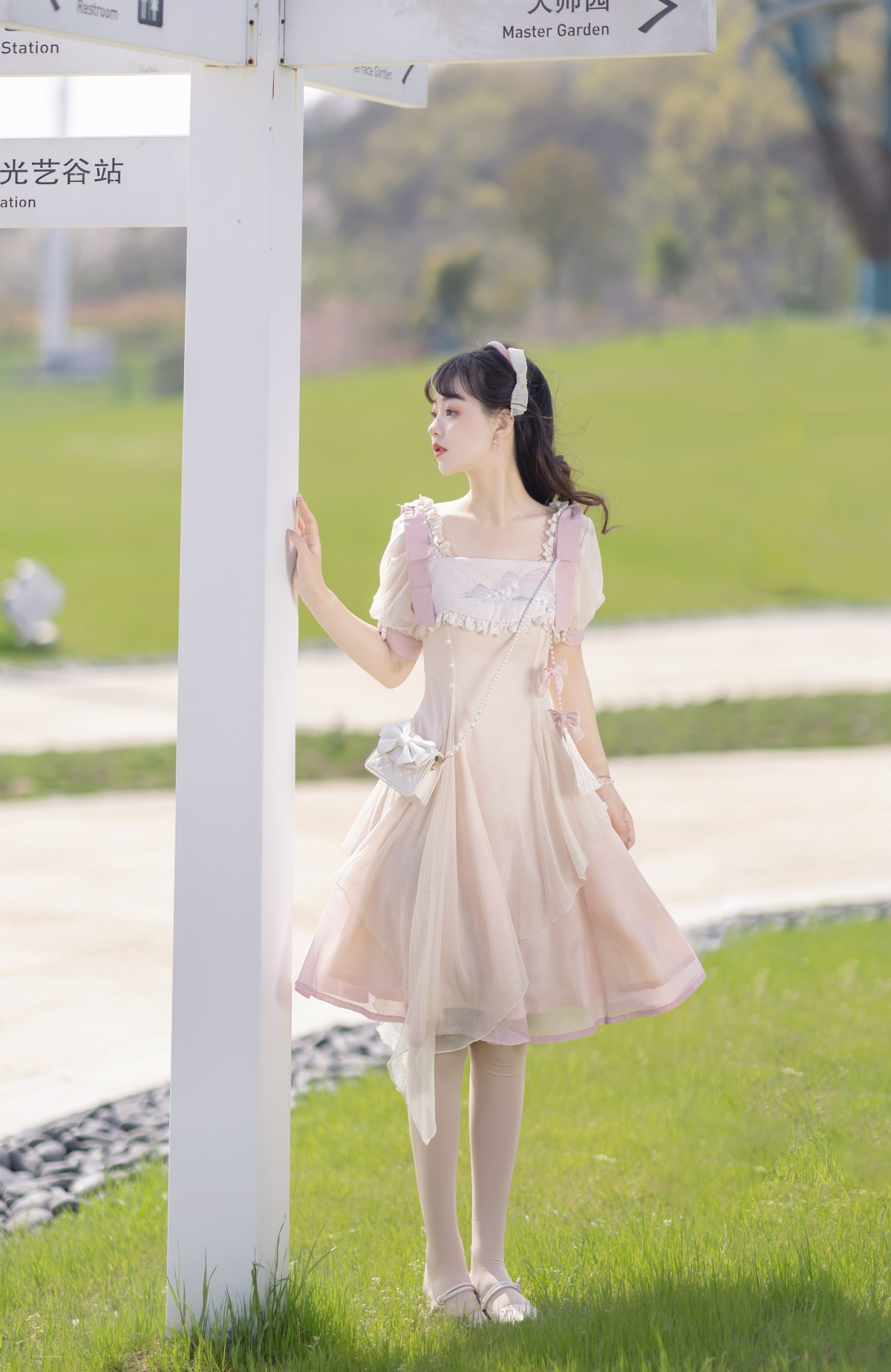 Little Peach スウィートフェアリー半袖ワンピース