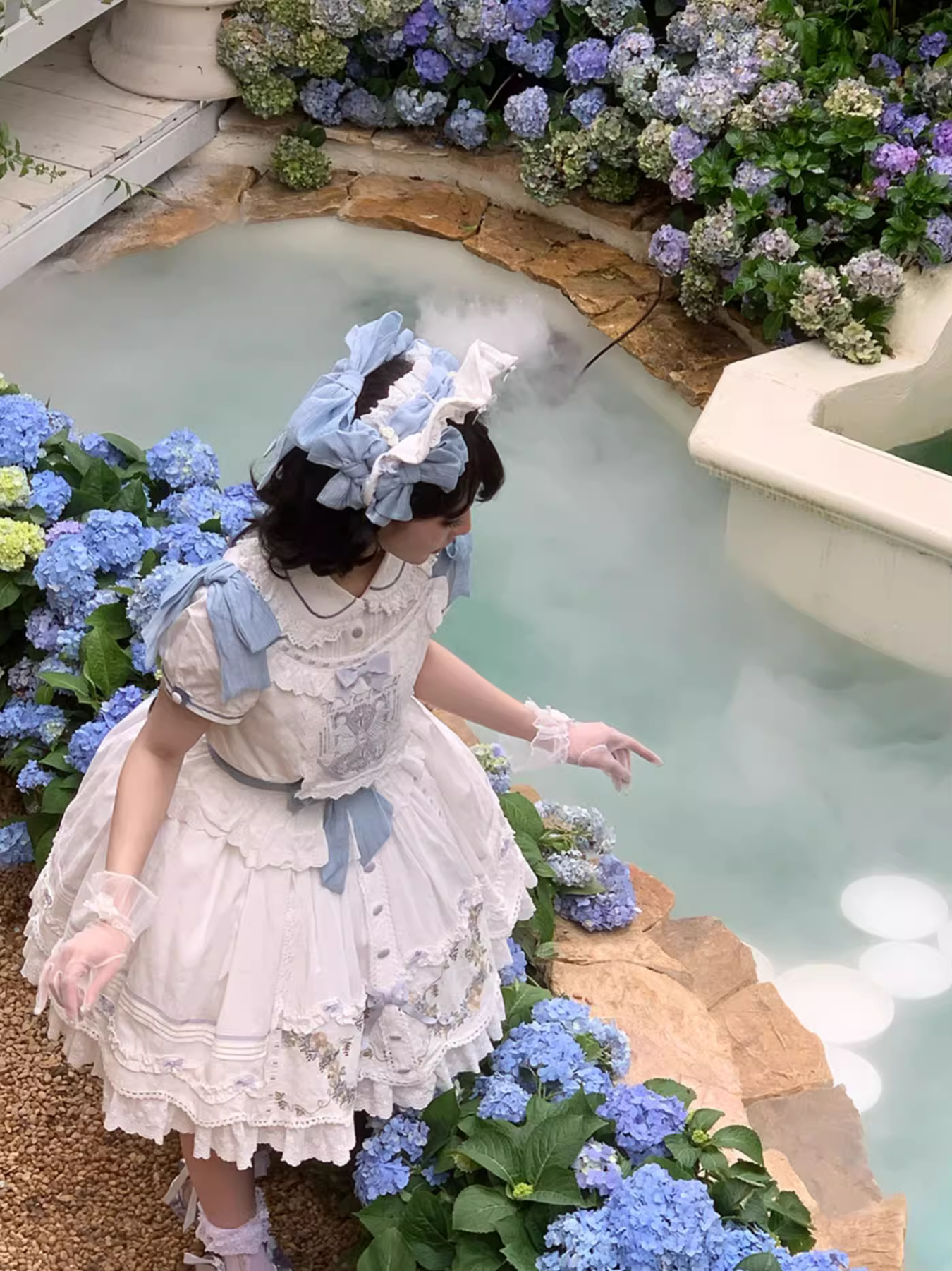 Mysterious Embroidery コットンスカート ショート丈・ロング丈