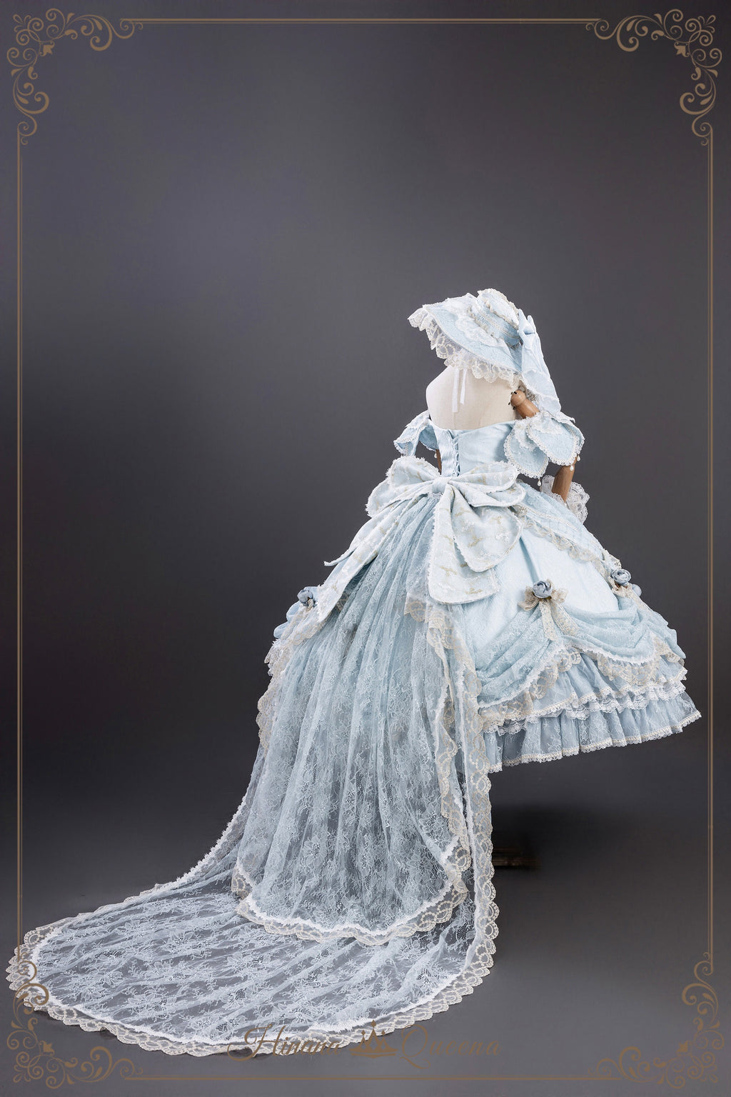 【受注予約9/16まで】With Bell プリンセスドレス ショート丈・パステルブルー
