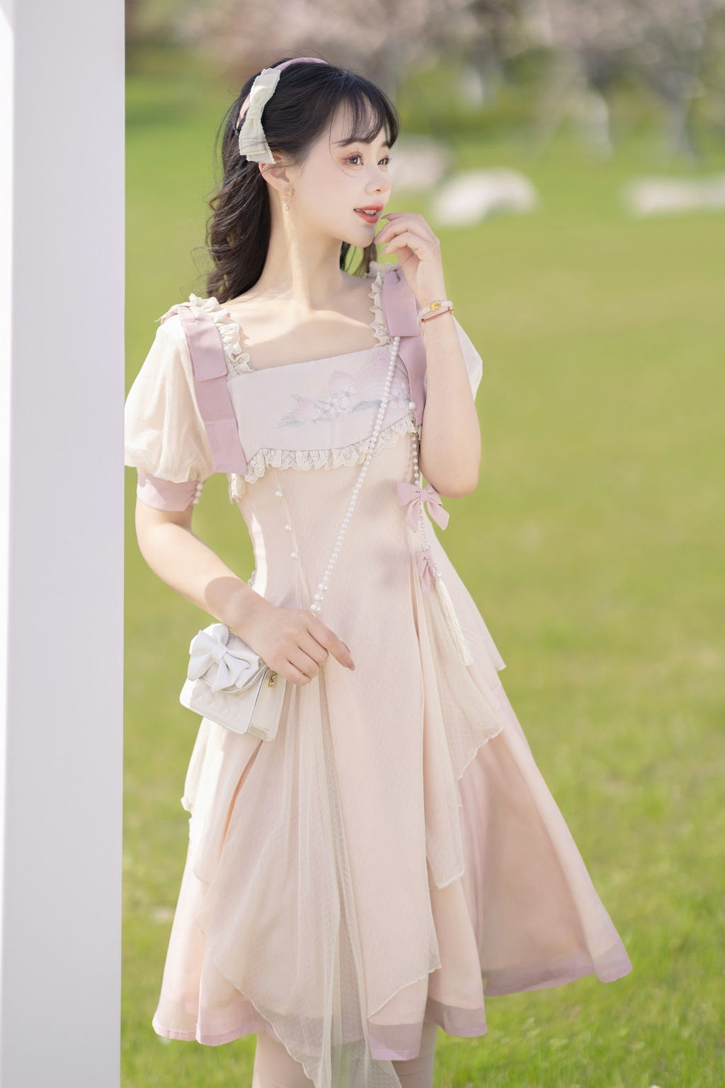 Little Peach スウィートフェアリー半袖ワンピース