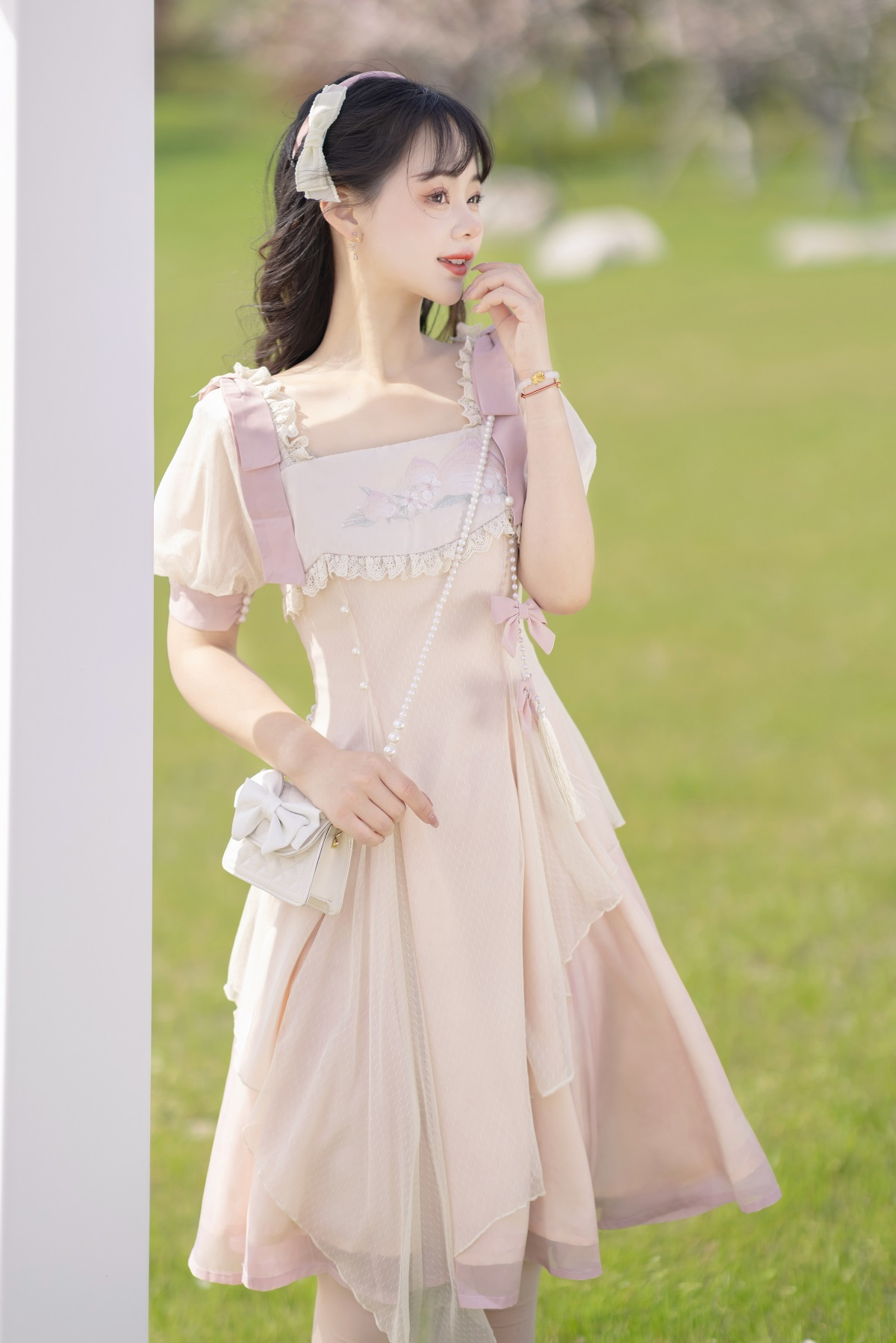 Little Peach スウィートフェアリー半袖ワンピース