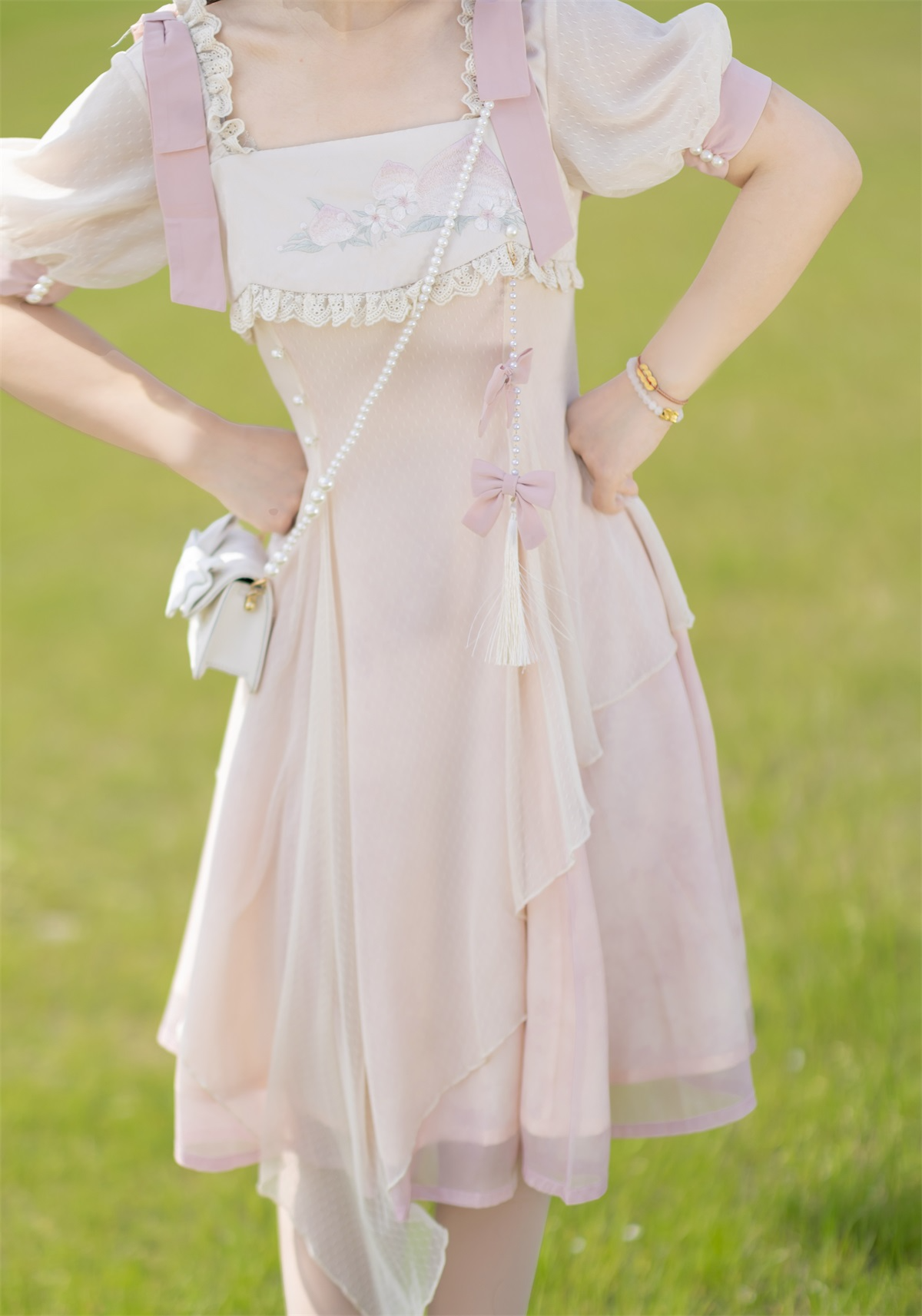Little Peach スウィートフェアリー半袖ワンピース