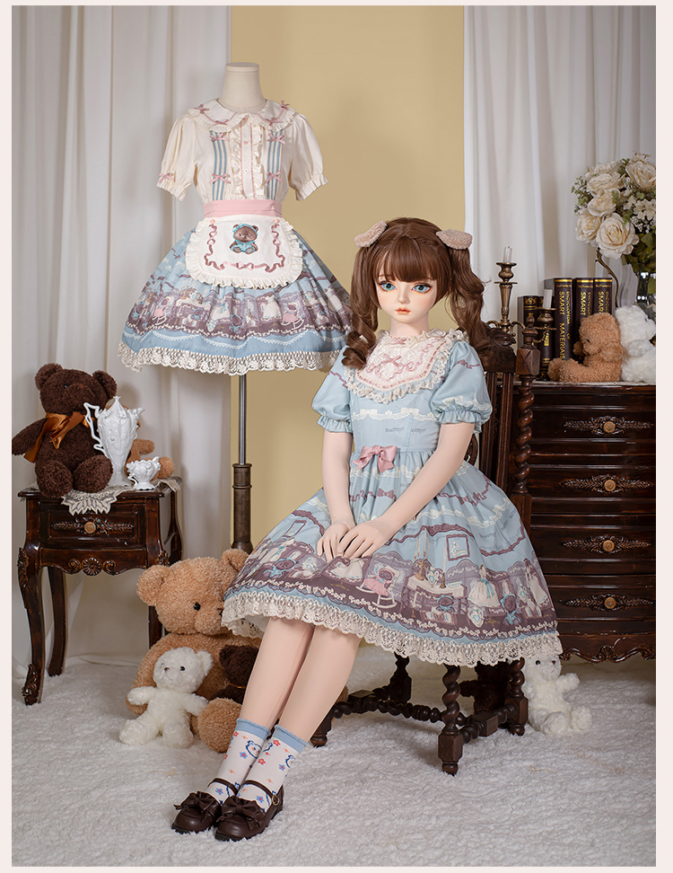 こぐまちゃんのドールハウス 半袖ワンピース
