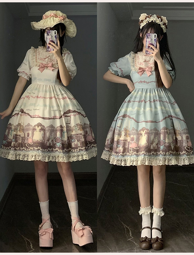 こぐまちゃんのドールハウス 半袖ワンピース