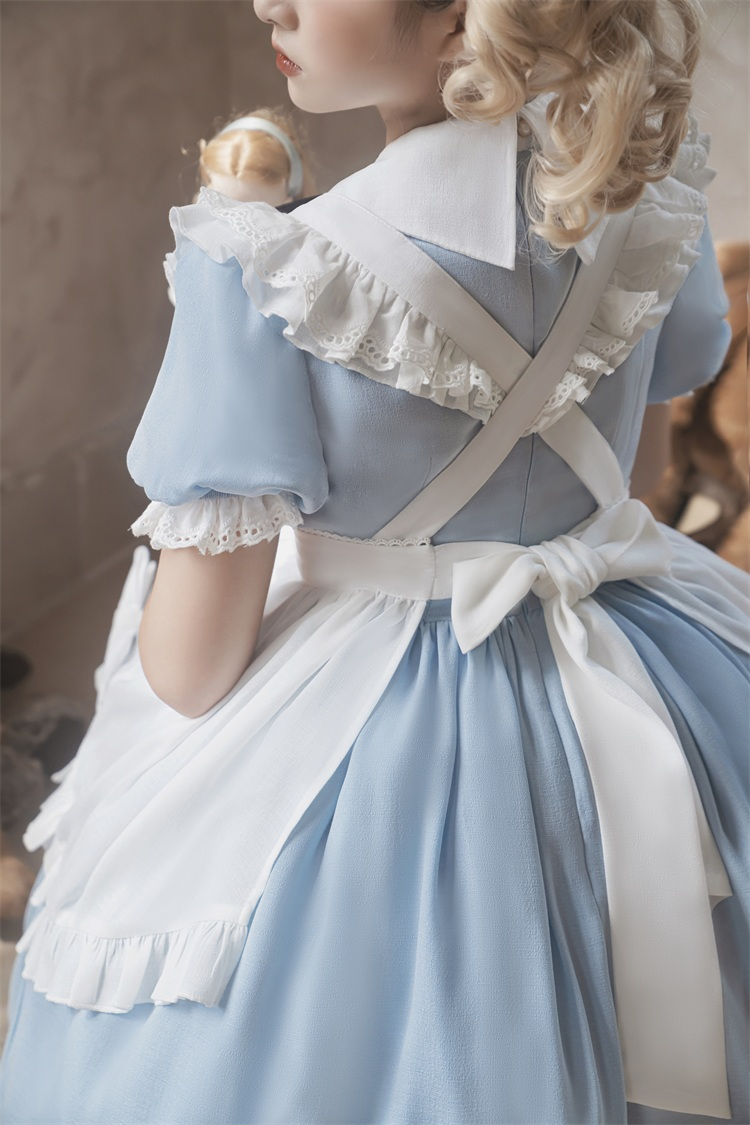 Blue alice in sales wonderland style dress