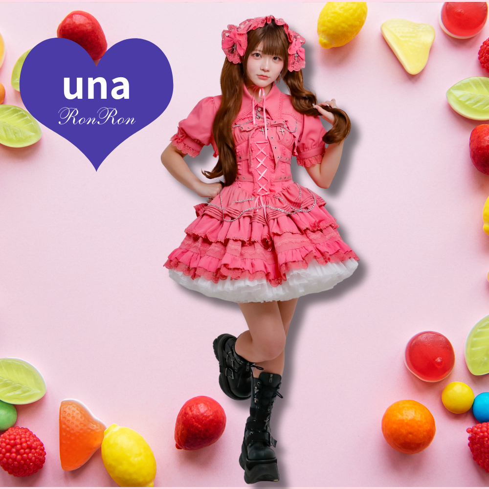 【Halloweenコーデセット】🎀unaちゃん着用🎀十字契約 ベルトリボンジャンパースカートスペシャルセット【数量限定・全6色】