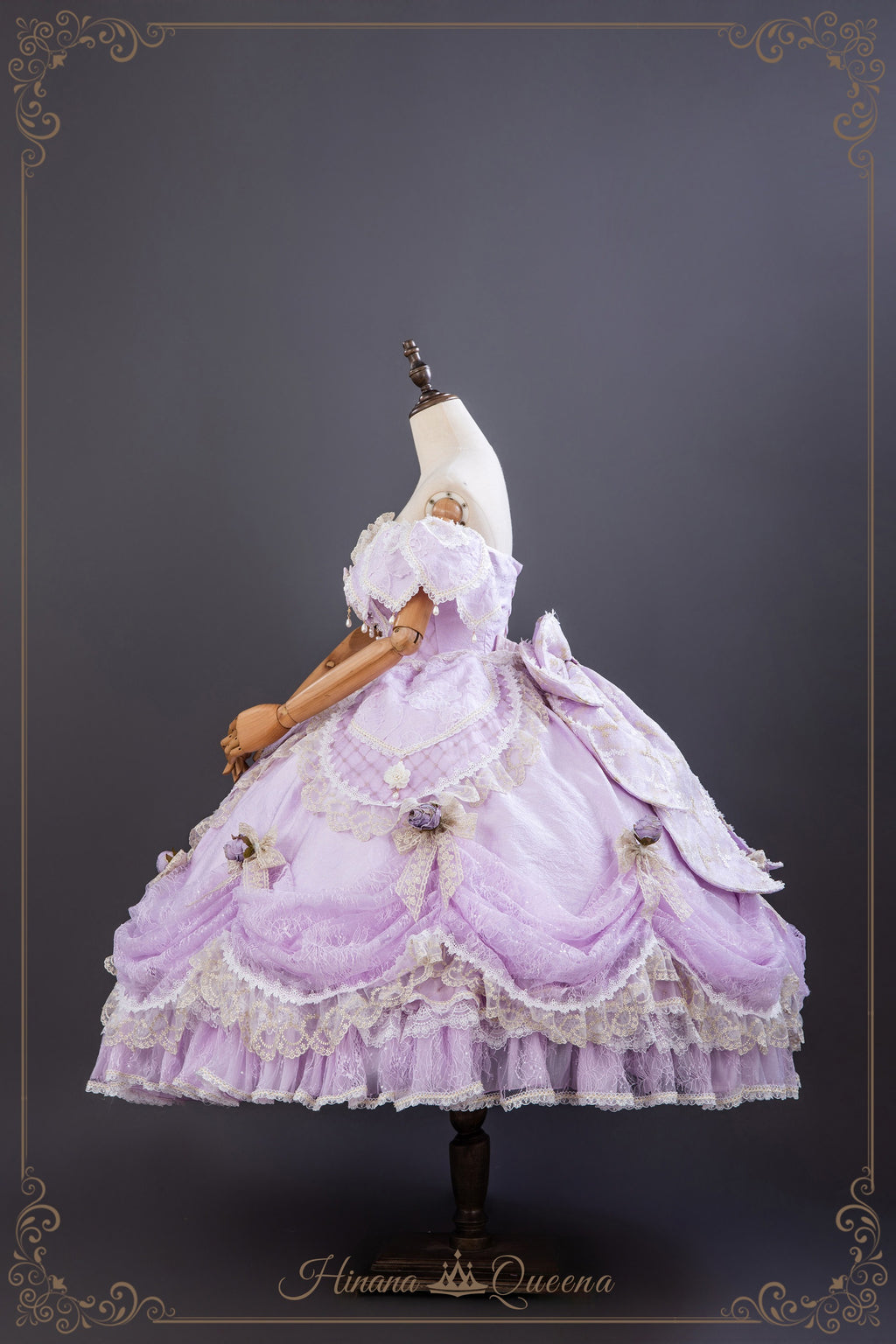 【受注予約9/16まで】With Bell プリンセスドレス ショート丈・パープル