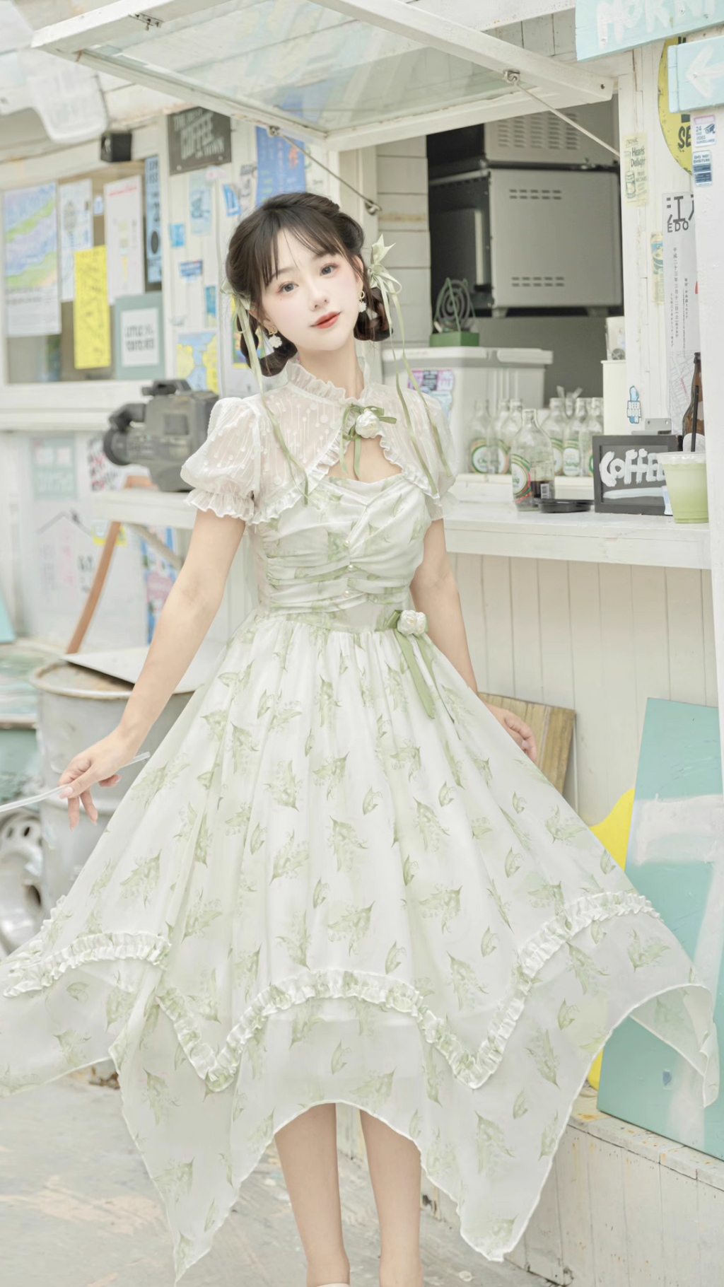 Lily of the valley 朝露のジャンパースカートとボレロ