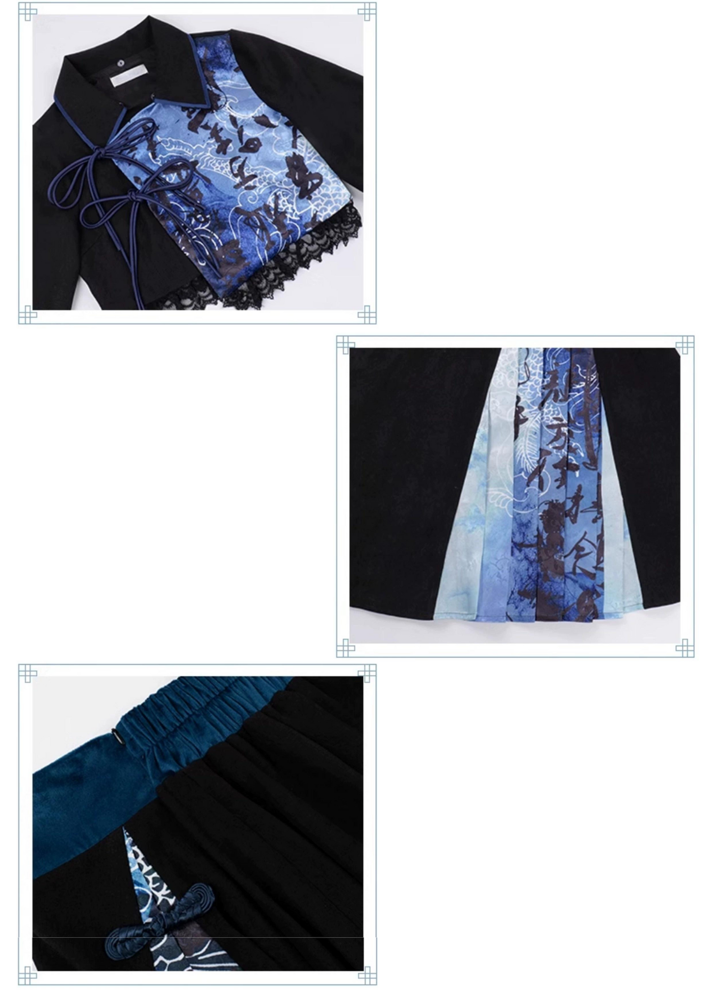 Seiryu Side Pleated Skirt Setup