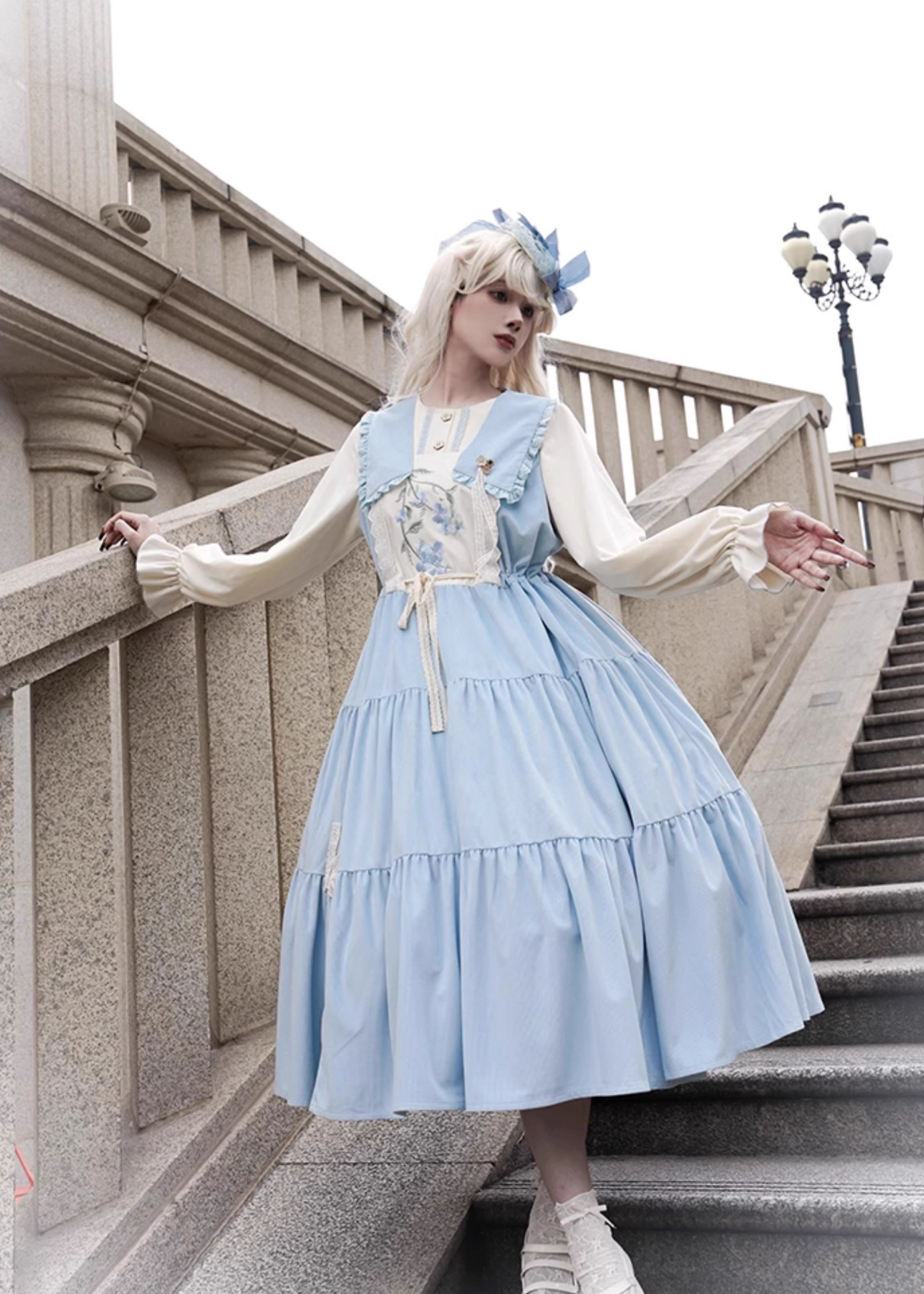 Myosotis Forget-me-not Layered Dress