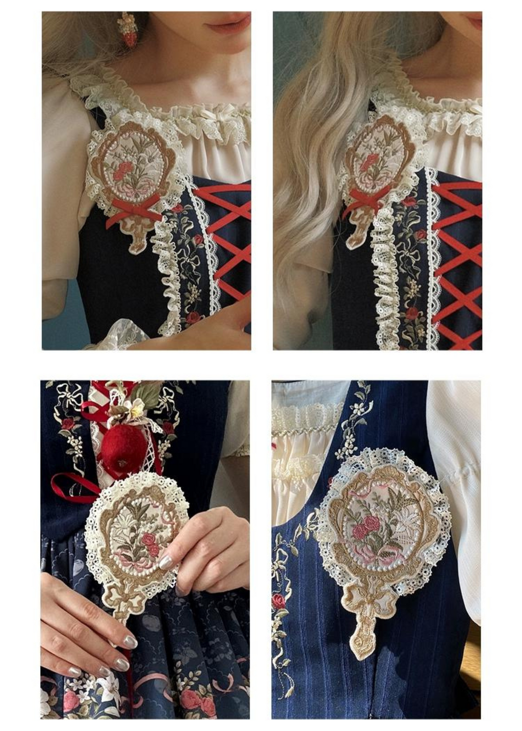Rosy Cheeks ヘッドドレス・ブローチ