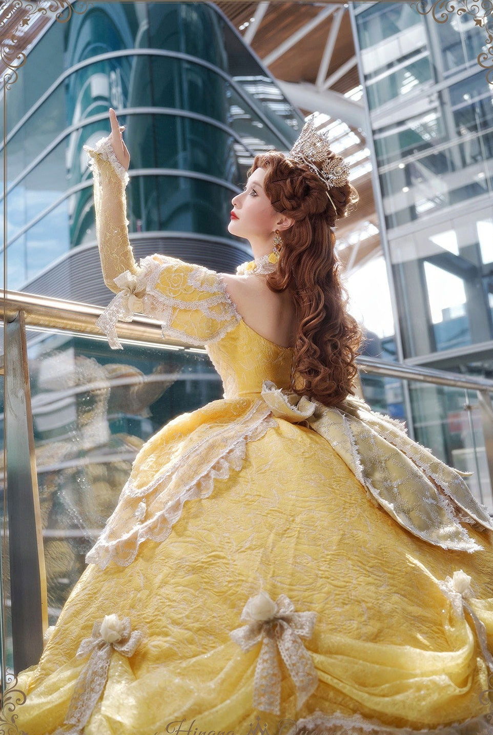 【受注予約9/16まで】With Bell プリンセスドレス ロング丈・イエロー