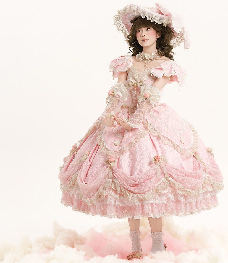 【受注予約9/16まで】With Bell プリンセスドレス ショート丈・ピンク