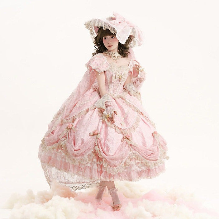 【受注予約9/16まで】With Bell プリンセスドレス ショート丈・ピンク