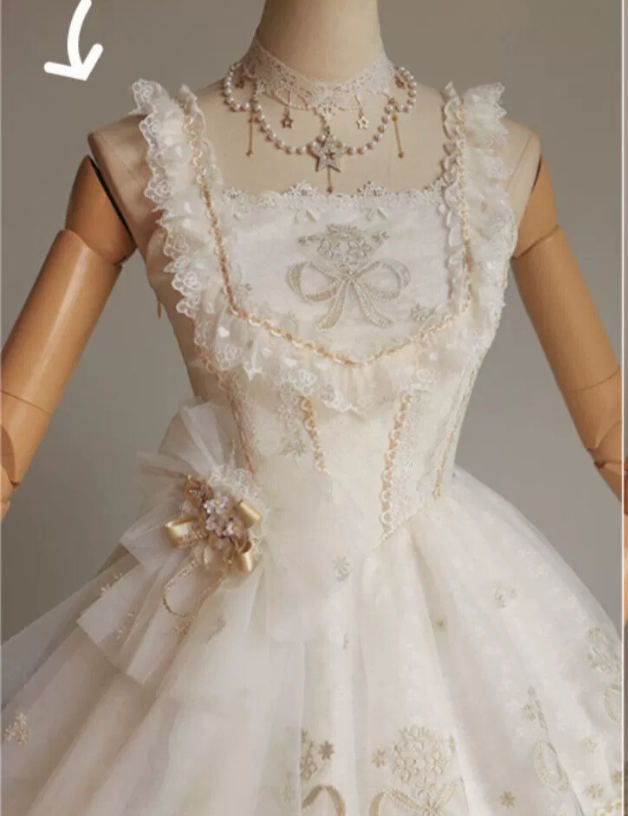 Snow Dream Dance Flower Jumper Skirt