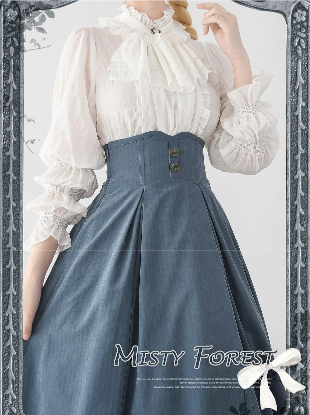 Misty Forest ジャボ付ブラウス【合わせ買いで20%オフ】