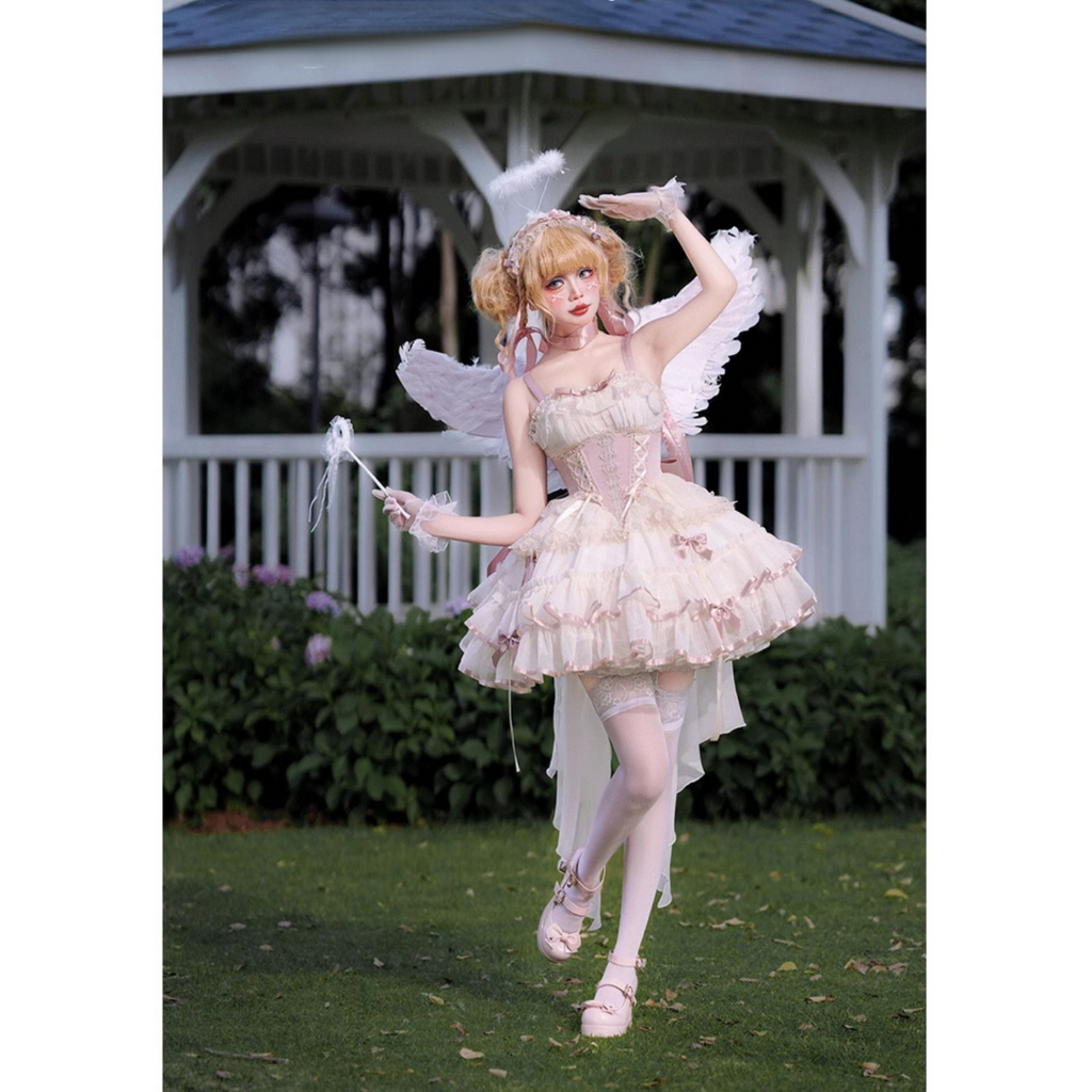 【予約販売】Fairy Garden バレエ風ショートドレス 新色追加