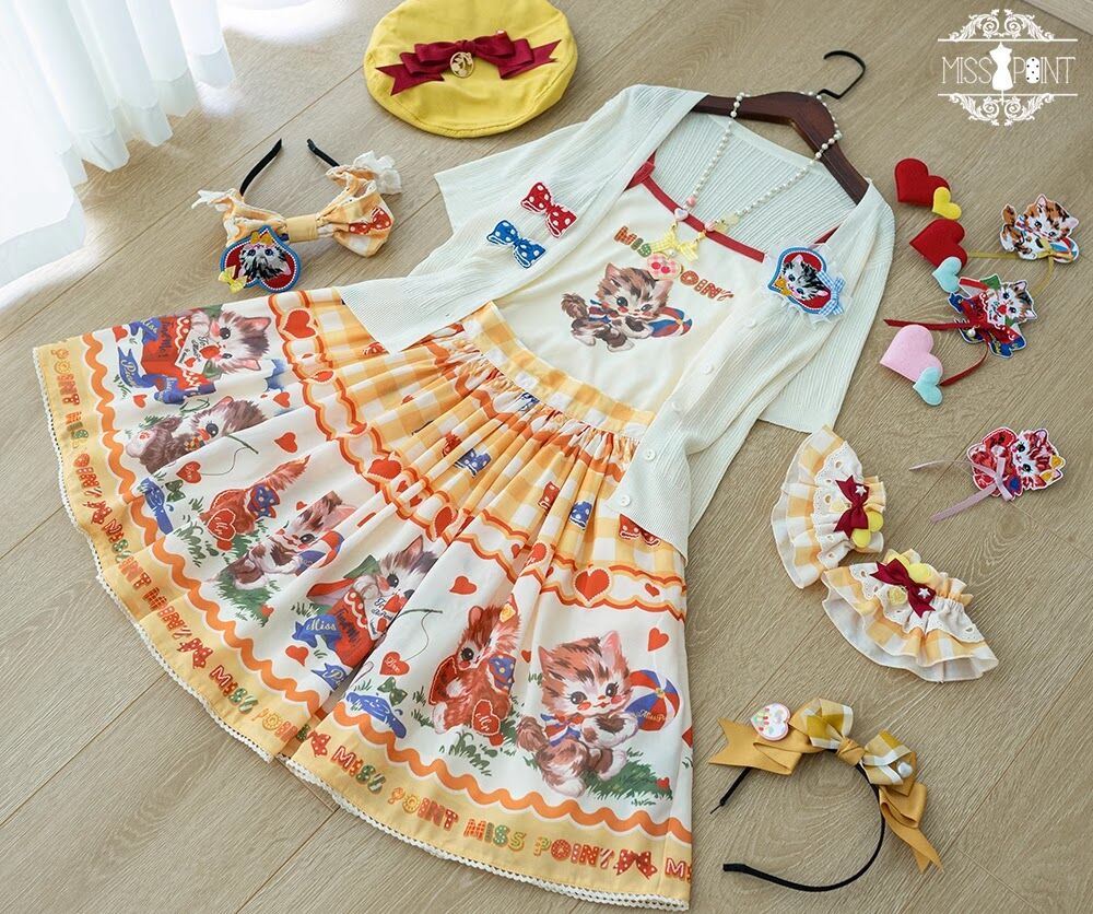 【予約販売】Sweet Kittyレトロミニスカート