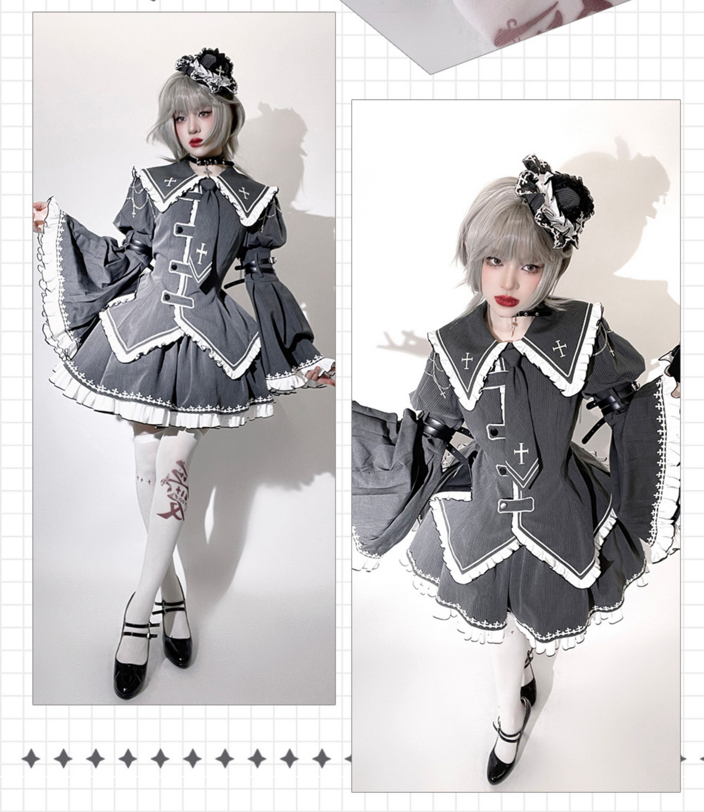 Cross Belt 制服風ゴシックセットアップ