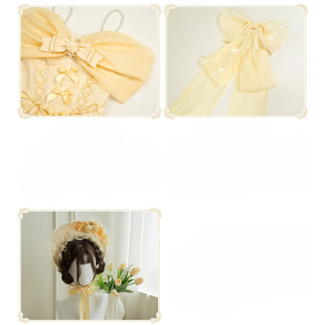 Rose Gold フリルトップスとスカート ロング丈・ショート丈