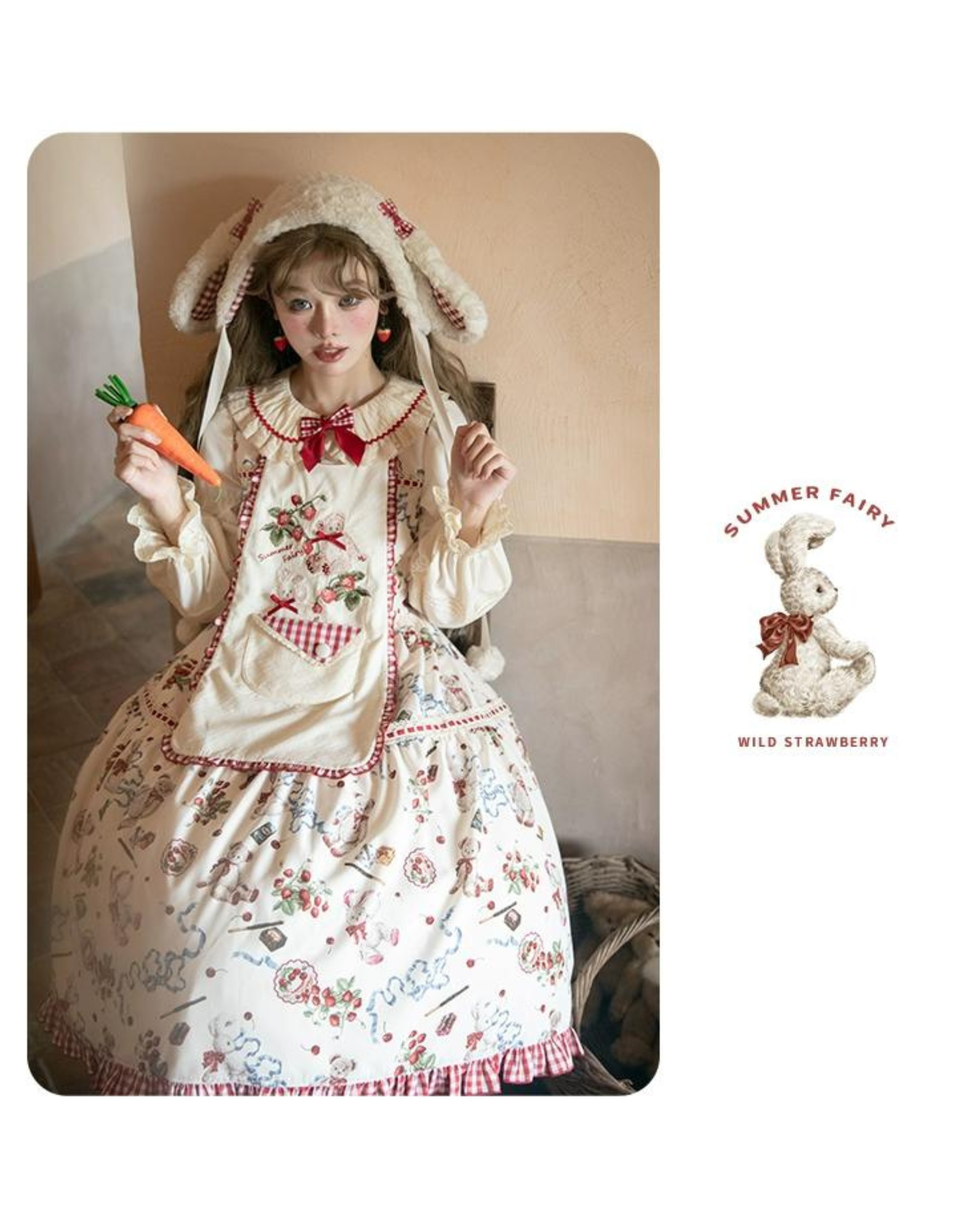 Wild Strawberries 2way長袖ワンピース