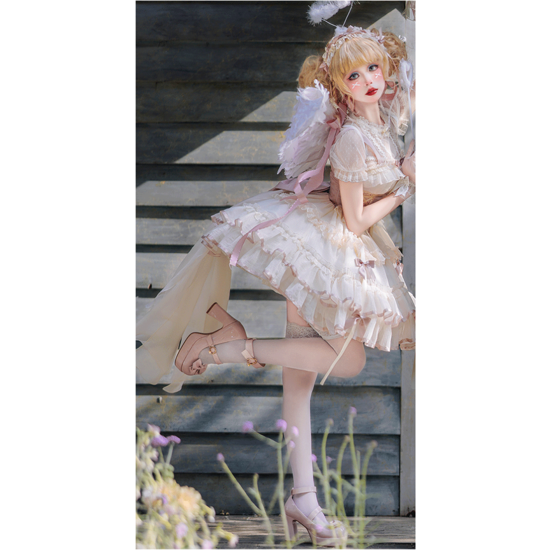 【予約販売】Fairy Garden バレエ風ショートドレス 新色追加