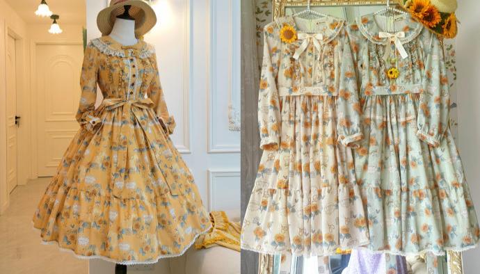 【予約販売】Gardening Sunflower デイリーワンピース