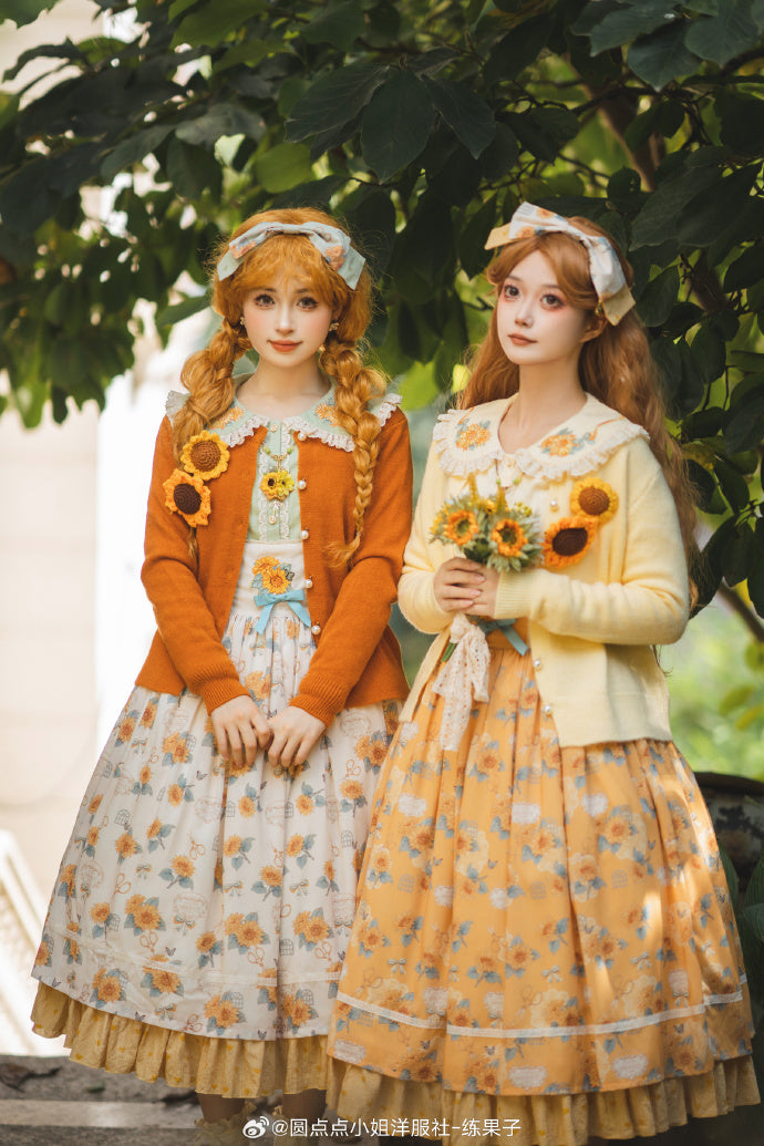【予約販売】Gardening Sunflower カーディガン