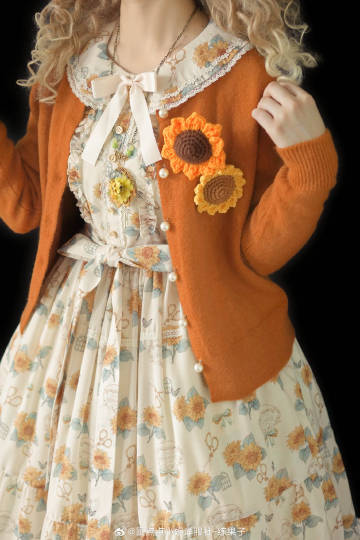 【予約販売】Gardening Sunflower カーディガン