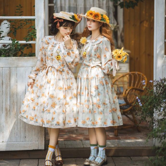 【予約販売】Gardening Sunflower デイリーワンピース