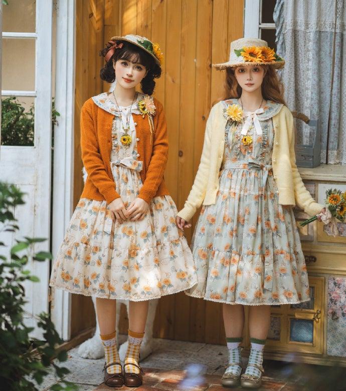 【予約販売】Gardening Sunflower デイリーワンピース