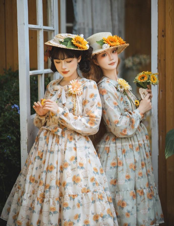 【予約販売】Gardening Sunflower デイリーワンピース