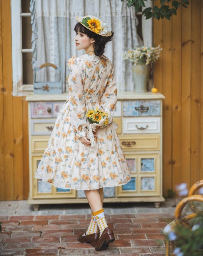 【予約販売】Gardening Sunflower デイリーワンピース