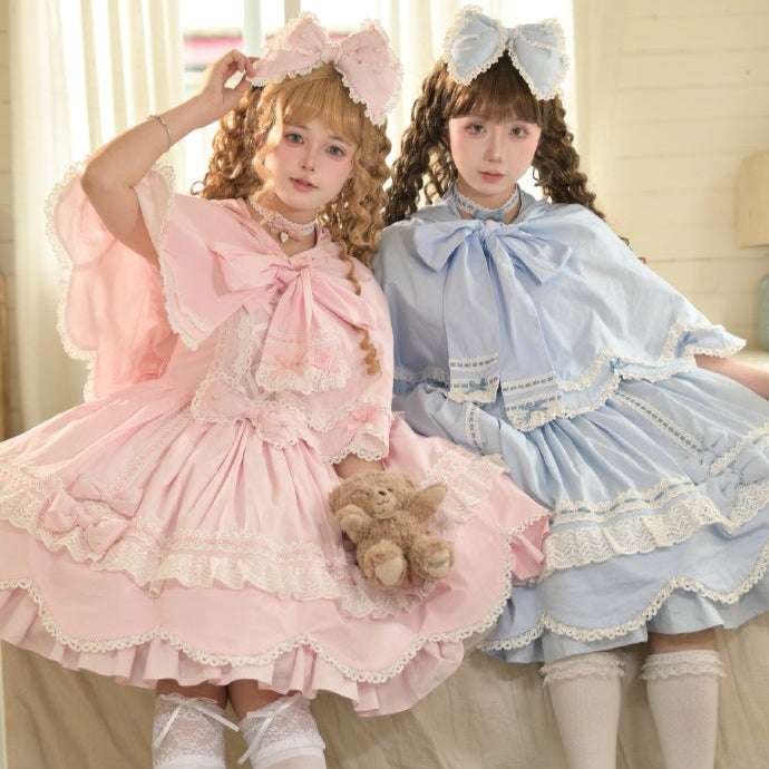 【予約販売】Antique Petal Rabbit うさ耳付きケープ