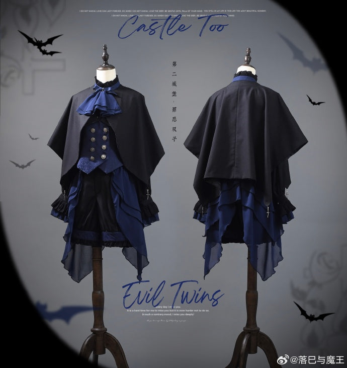【予約販売】Evil Twins 皇子系 ブラウス・ベスト・マント・パンツ【4点購入で10%オフ】