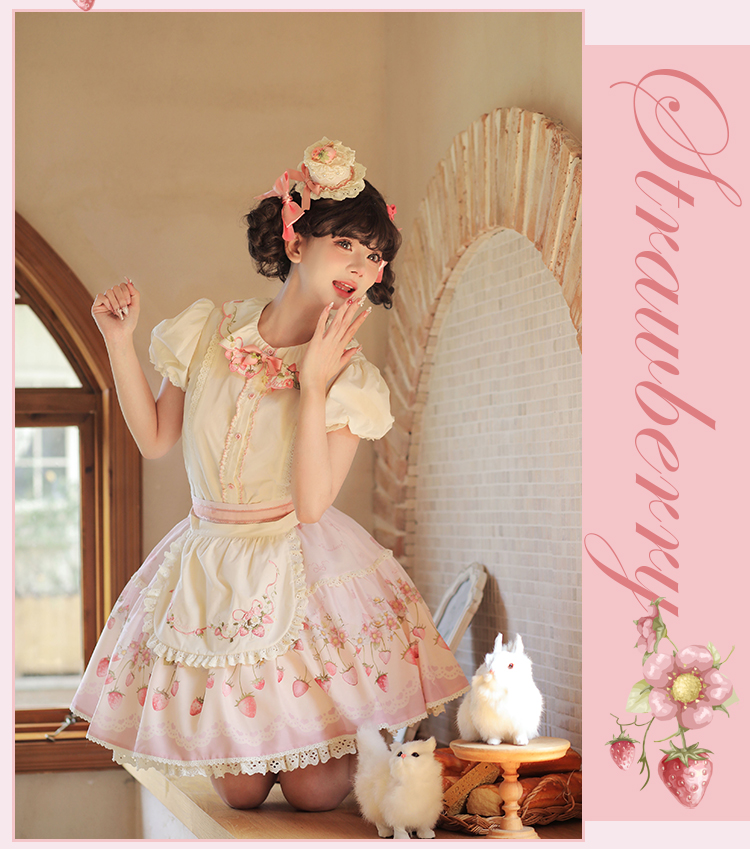 Strawberry Chiffon スカート【ハートタイプ＆プリントタイプ】