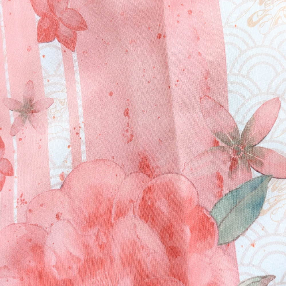 Japanese-style print and lace kimono-style tops [20% off when purchased together]