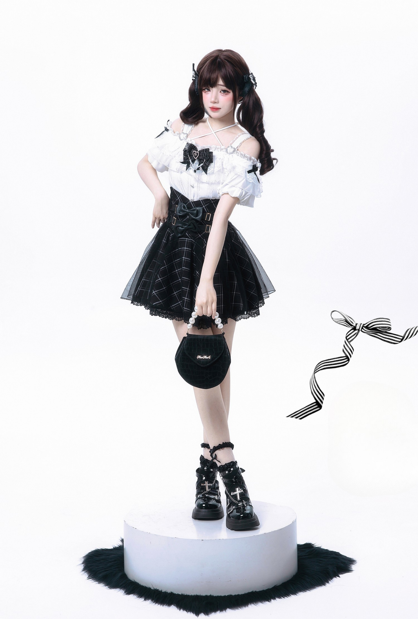 Black Heart サブカル地雷系ミニ丈セットアップ